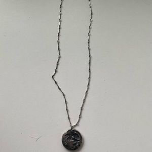Bloodmilk the silver moon medium necklace